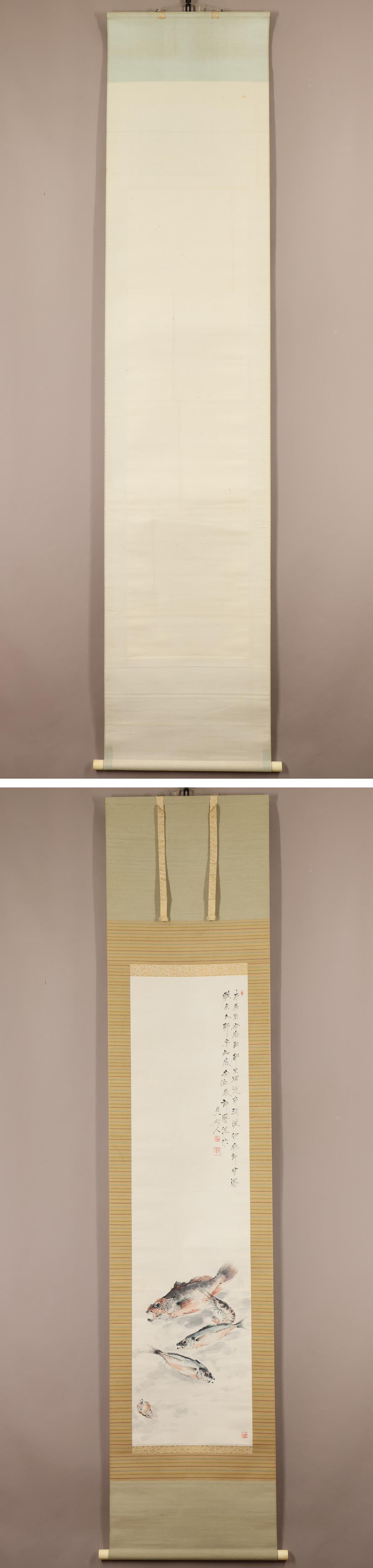 村島酉一　真作　肉筆画　絹本色紙画 村島酉一 真作 肉筆画 絹本色紙画